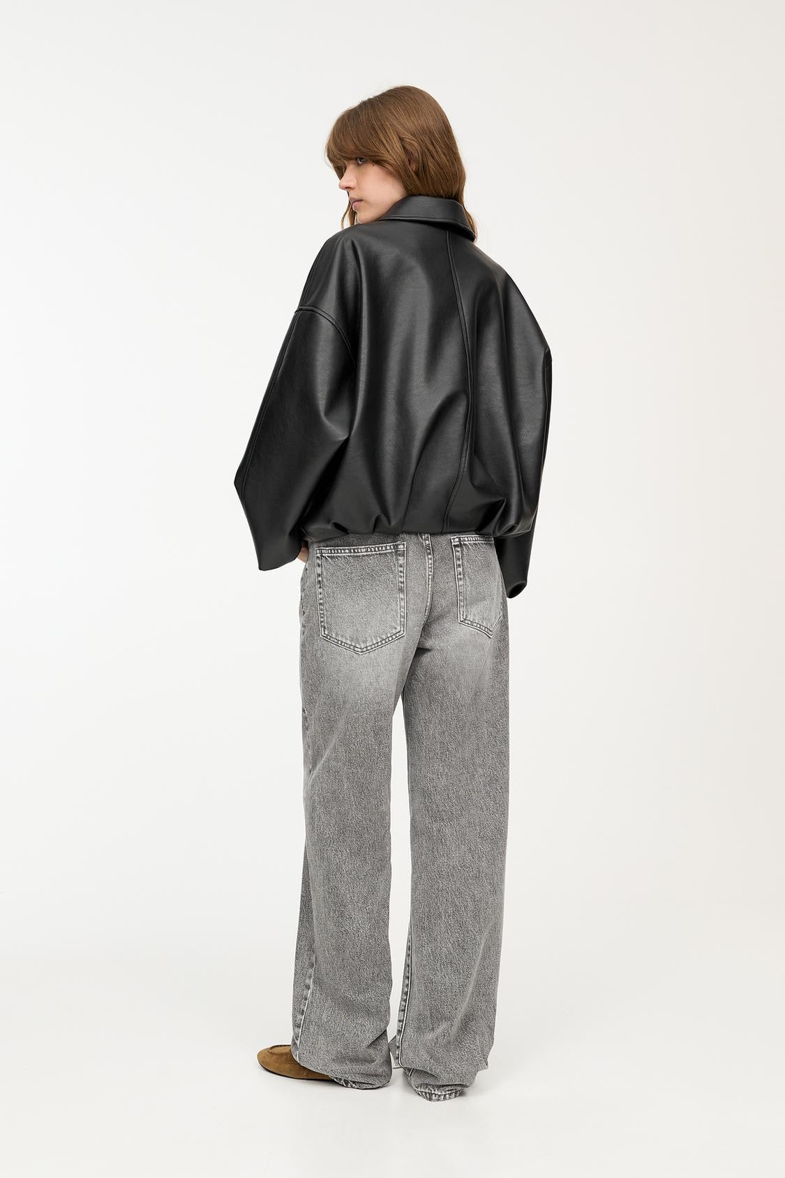 Veste en Cuir Celeste