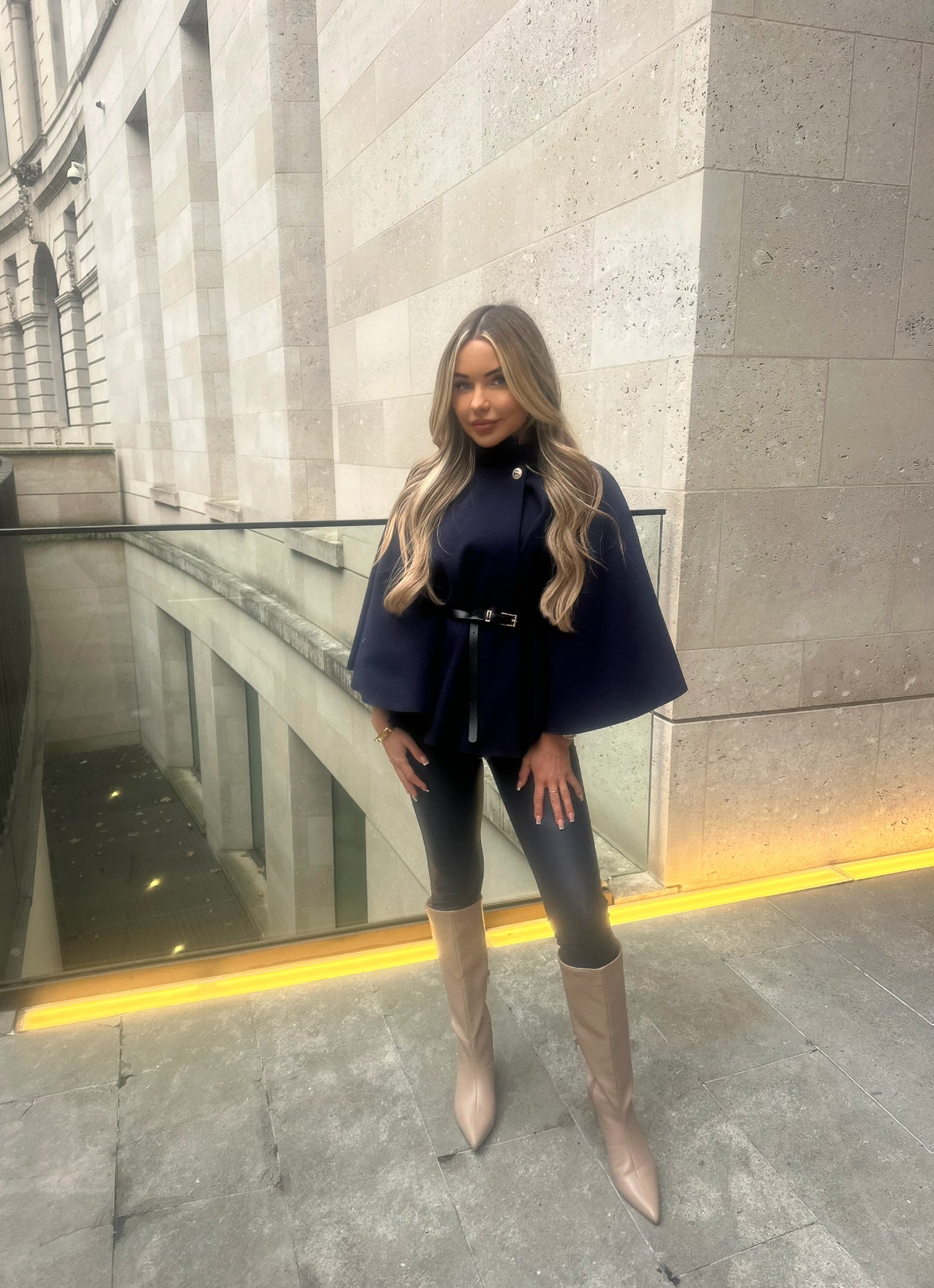 Camille - Poncho ceinturé