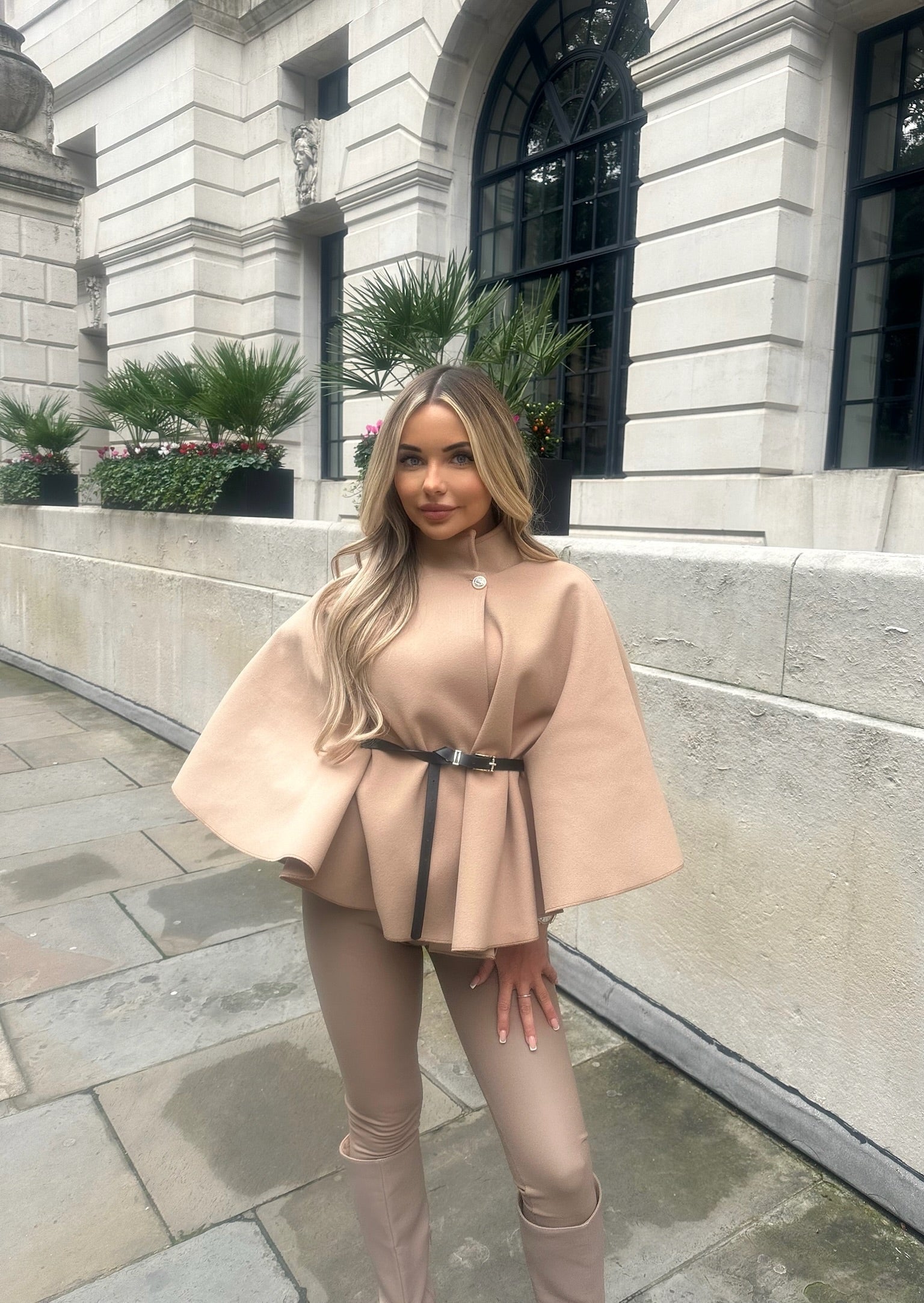 Camille - Poncho ceinturé