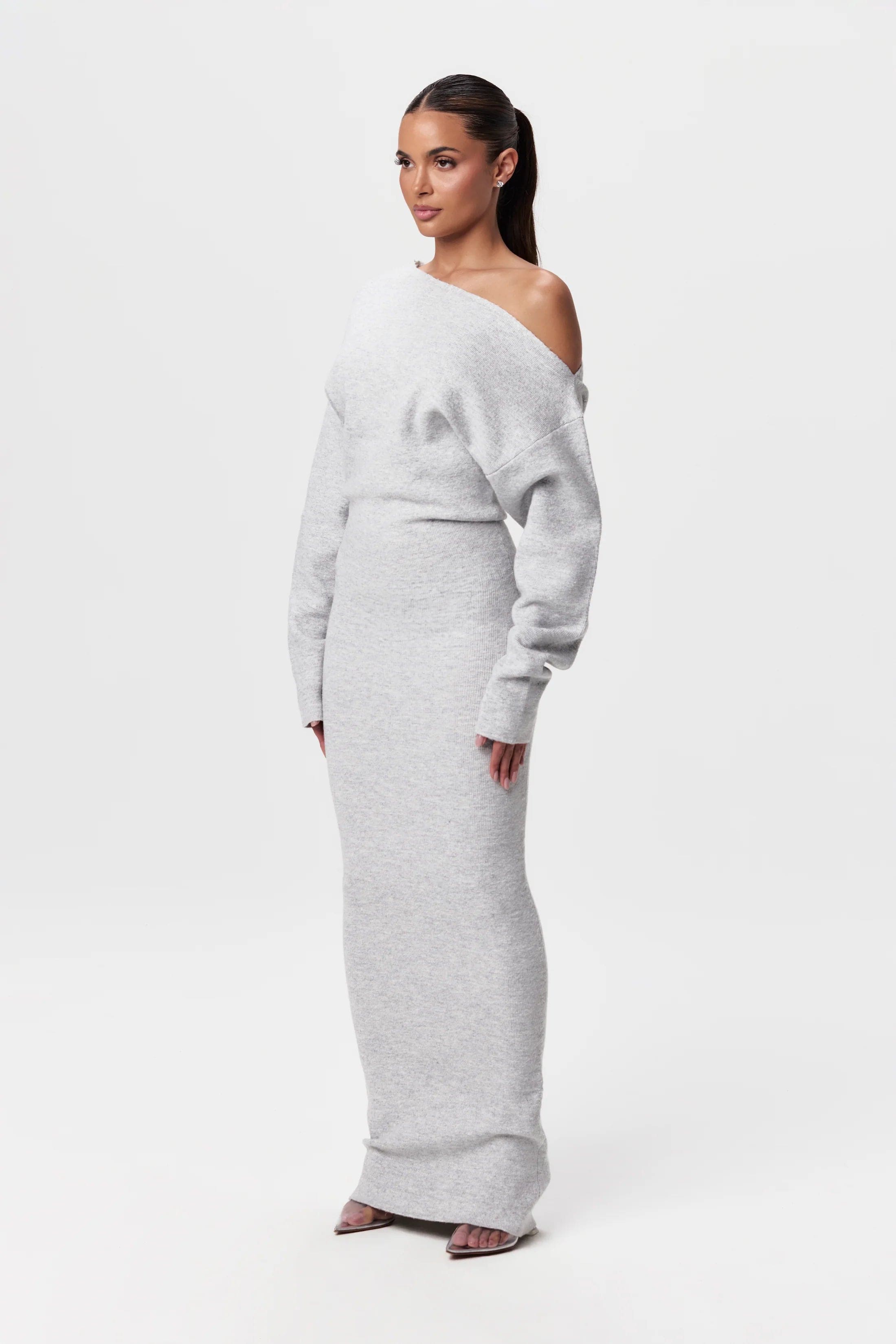 Robe Maxiknit Selma - Épaules Nues