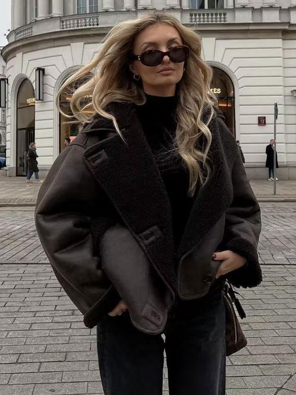 ELLY - Veste en cuir