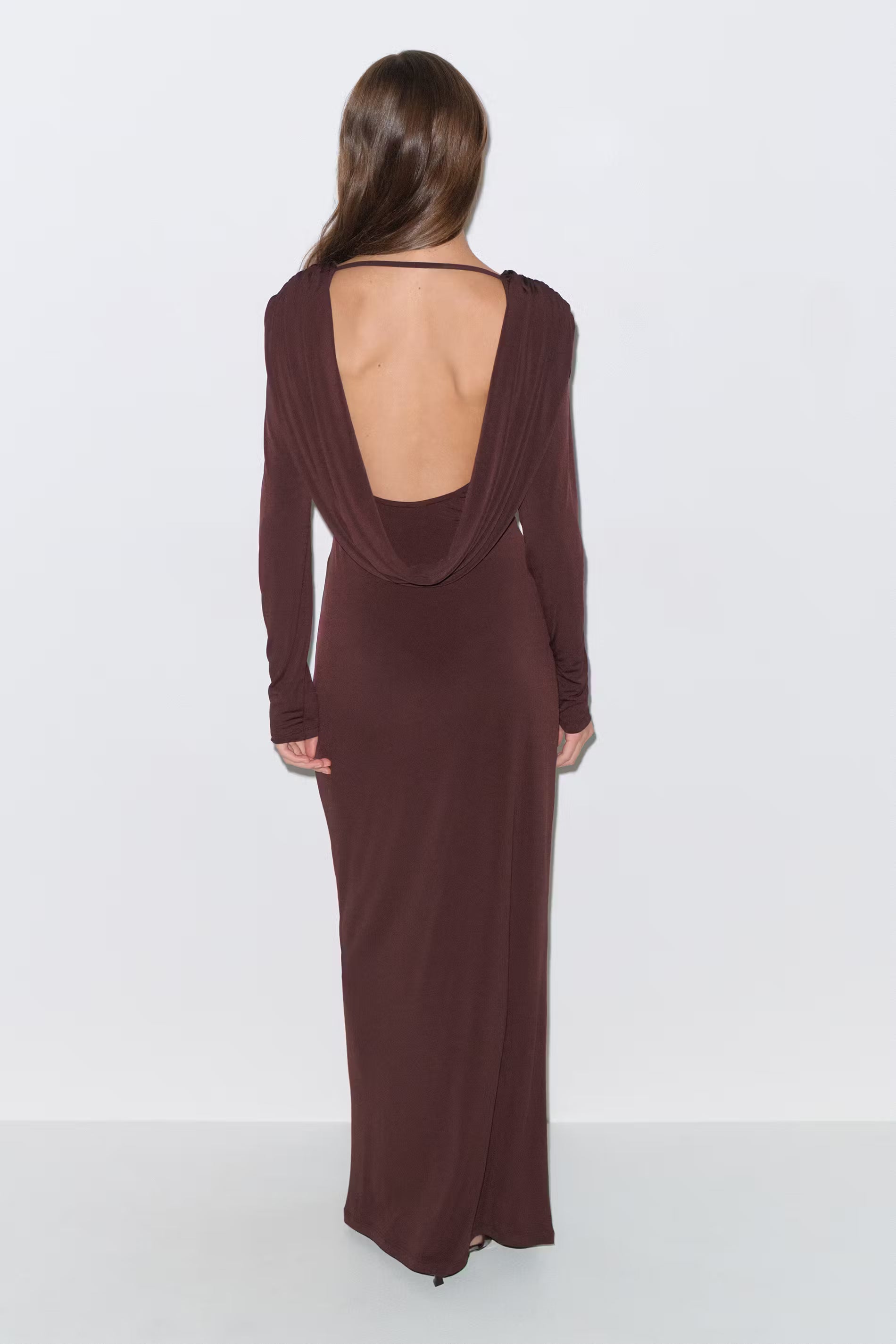 Huone - Draped back maxi dress