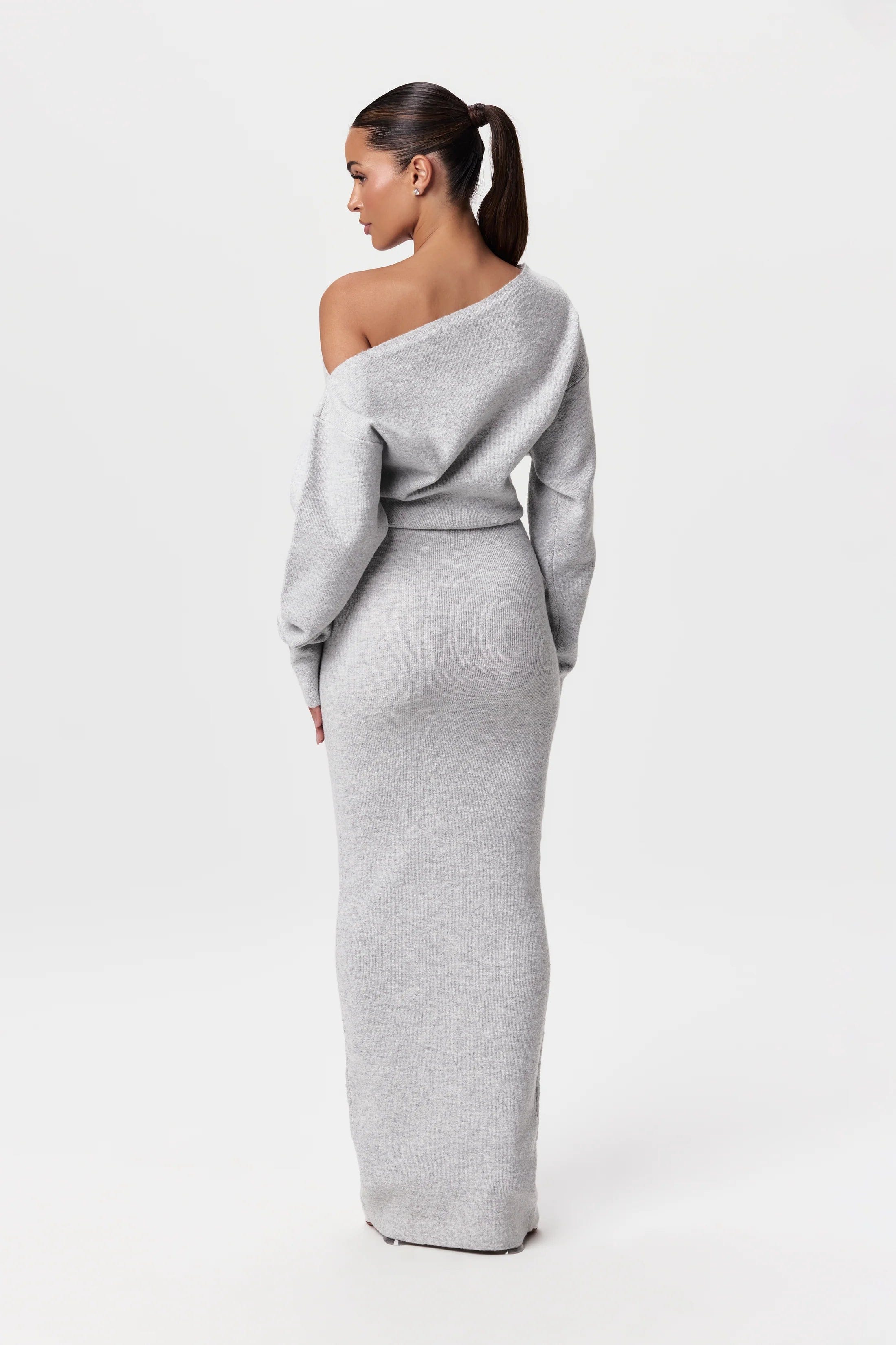 Robe Maxiknit Selma - Épaules Nues